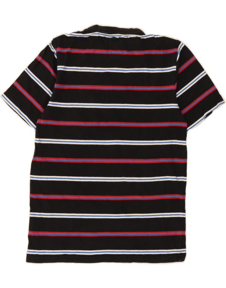 VANS Womens T-Shirt Top UK 12 Medium Black Striped Cotton Vintage Vans and Second-Hand Vans from Messina Hembry 