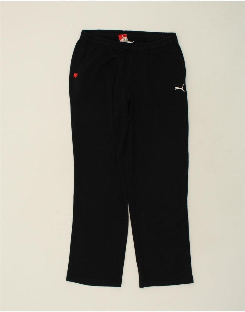 PUMA Mens Tracksuit Trousers Large Black Cotton | Vintage Puma | Thrift | Second-Hand Puma | Used Clothing | Messina Hembry 