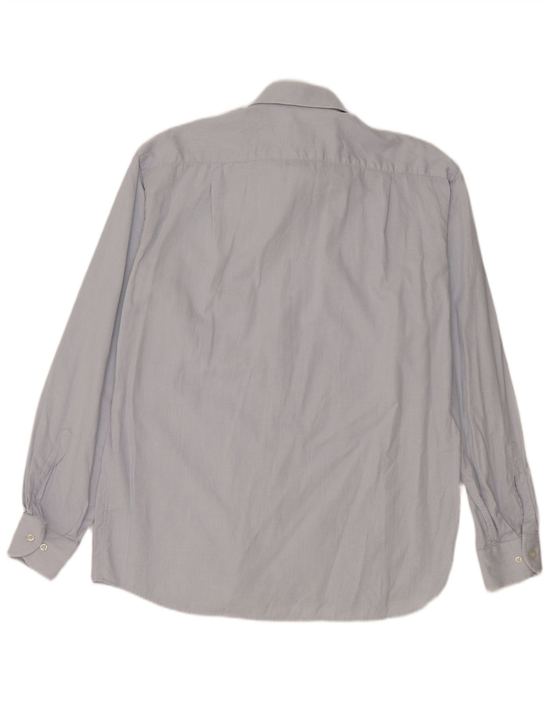 Roccobarocco Mens Shirt Size 41 16 Large Blue Cotton