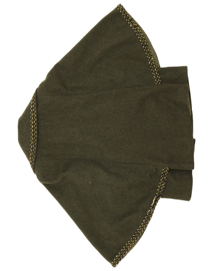 Vintage Womens Poncho Coat EU 38 Medium Khaki Wool