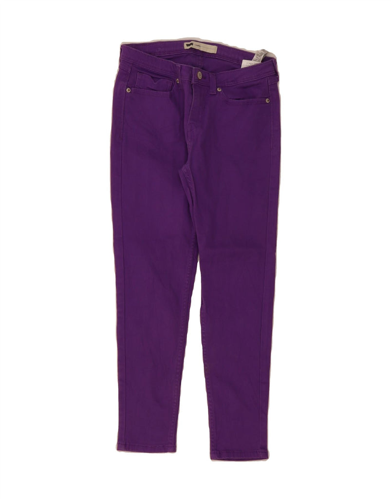 LEVI'S Womens Legging Cropped Jeans W27 L24 Purple Cotton Vintage Levi's and Second-Hand Levi's from Messina Hembry 