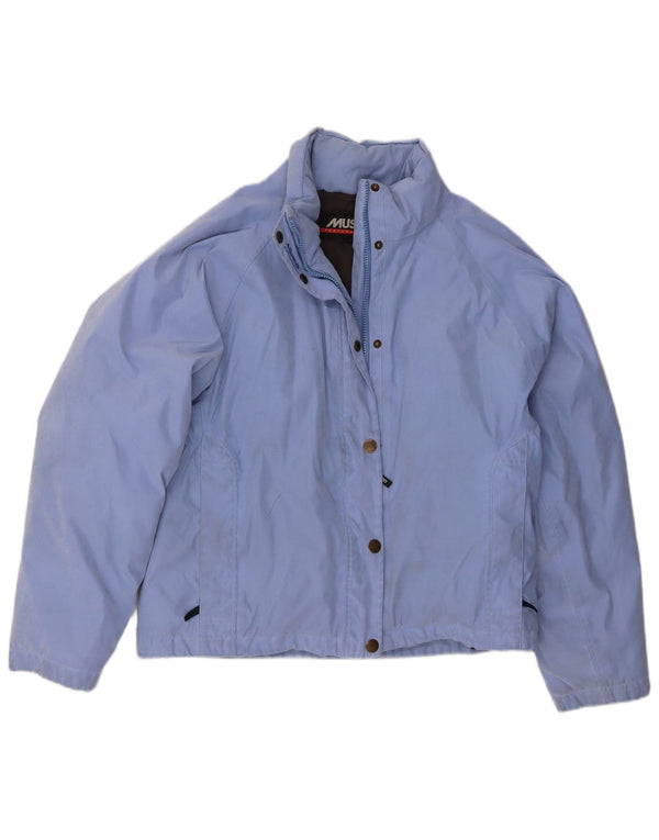 Musto Womens Padded Jacket UK 14 Large Blue Polyester