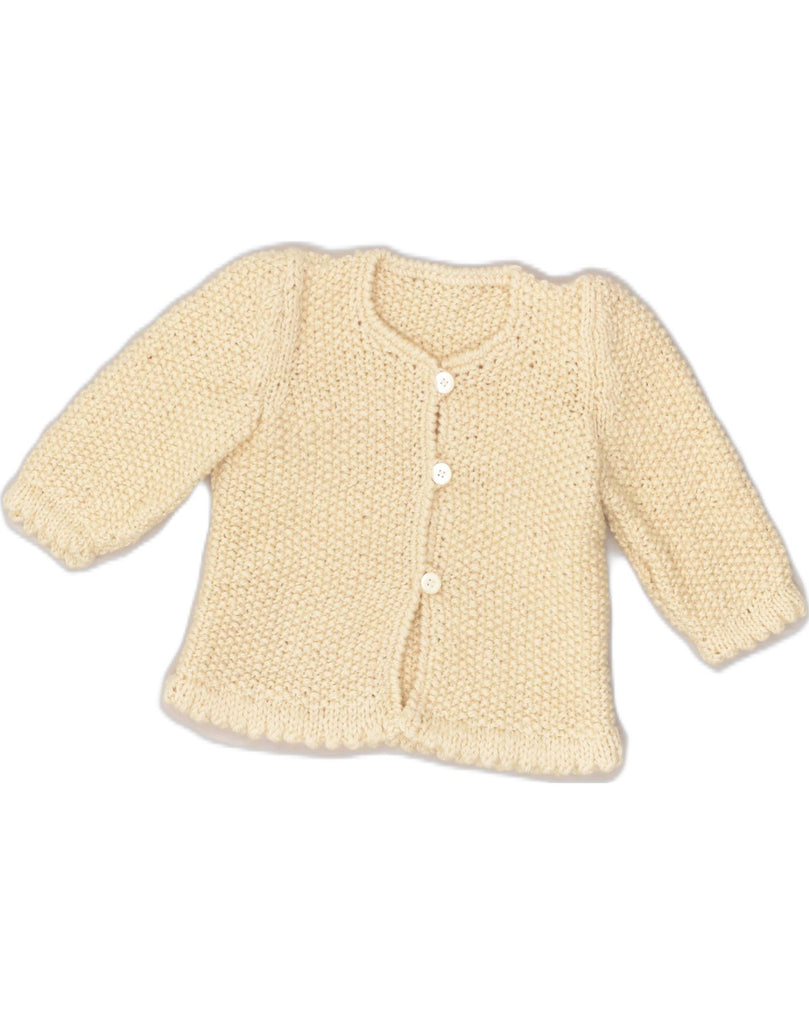 VINTAGE Girls Cardigan Sweater 2-3 Years Beige | Vintage Vintage | Thrift | Second-Hand Vintage | Used Clothing | Messina Hembry 