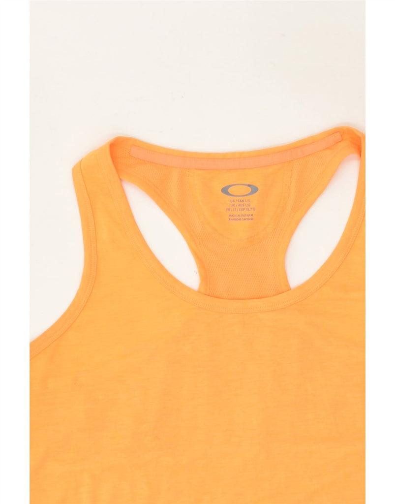 OAKLEY Womens Vest Top UK 14 Large Yellow | Vintage Oakley | Thrift | Second-Hand Oakley | Used Clothing | Messina Hembry 