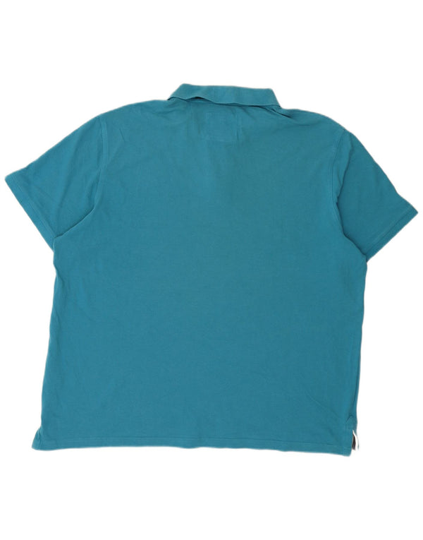 Crew Clothing Mens Polo Shirt 2XL Blue Cotton