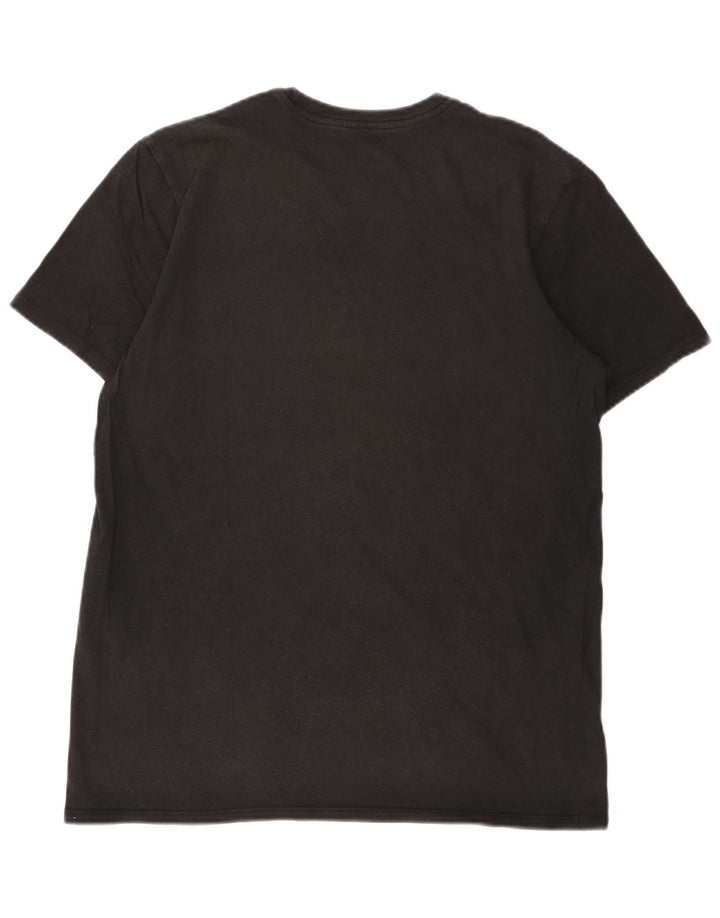 Nike Mens Graphic T-Shirt Top Large Black Colourblock