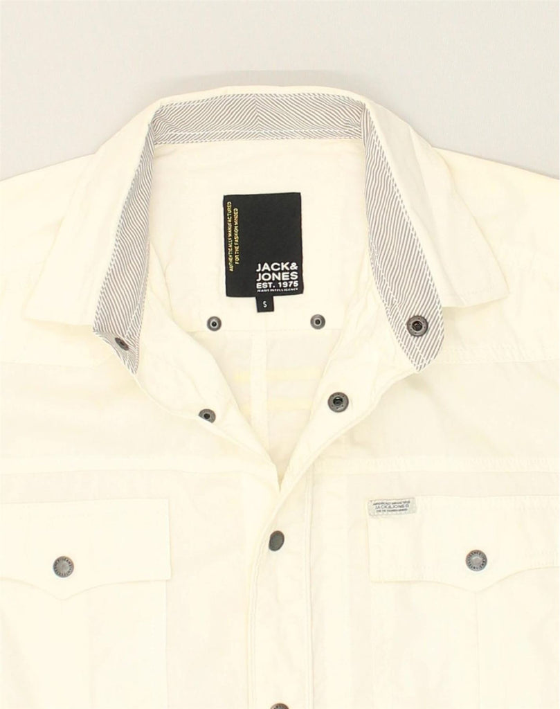 JACK & JONES Mens Shirt Small White Cotton | Vintage Jack & Jones | Thrift | Second-Hand Jack & Jones | Used Clothing | Messina Hembry 