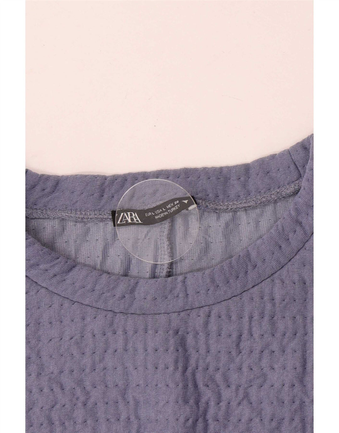 Zara Womens Crop Blouse Top UK 14 Large Purple