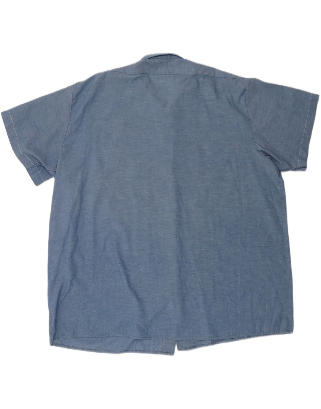 Dickies Mens Short Sleeve Shirt 4XL Blue Polyester