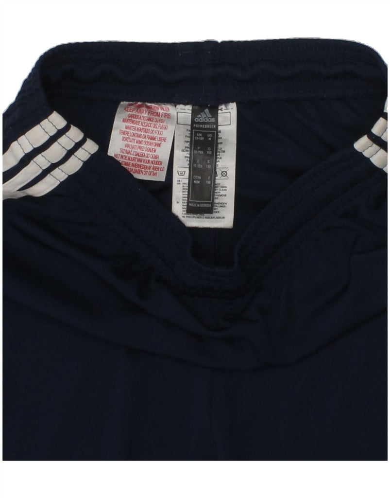 ADIDAS Boys Sport Shorts 11-12 Years Navy Blue Polyester | Vintage Adidas | Thrift | Second-Hand Adidas | Used Clothing | Messina Hembry 