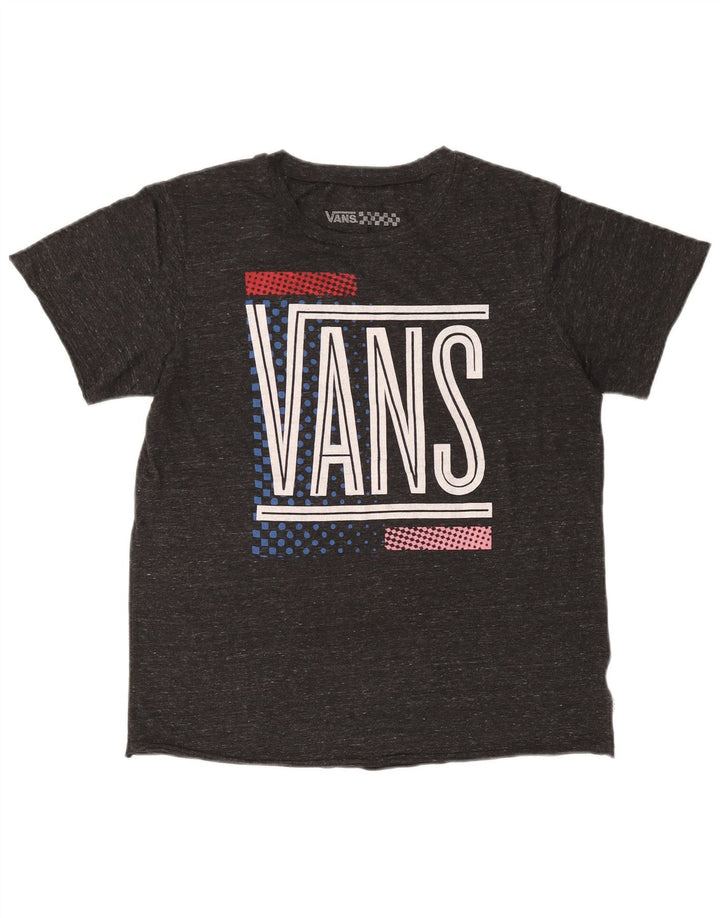 Vans Mens Graphic T-Shirt Top Medium Grey Flecked