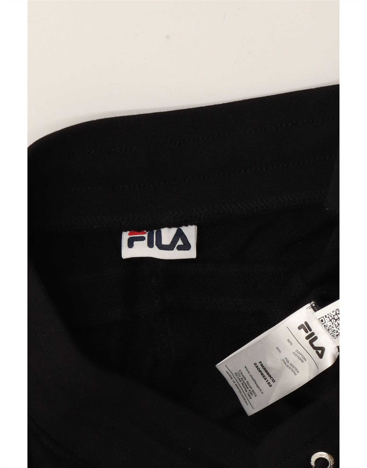 Fila Mens Tracksuit Trousers Medium Black Cotton