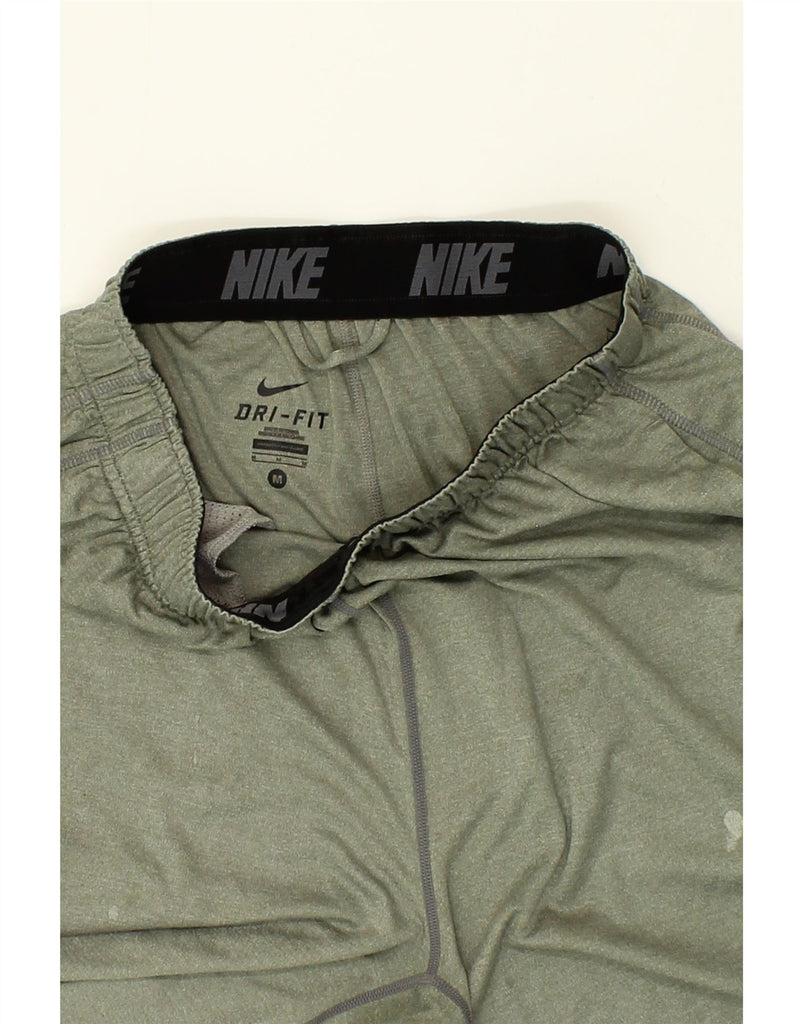 NIKE Mens Dri Fit Graphic Sport Shorts Medium Green Polyester | Vintage Nike | Thrift | Second-Hand Nike | Used Clothing | Messina Hembry 