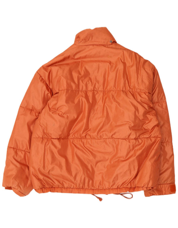 Vintage Mens Loose Fit Padded Jacket UK 40 Large Orange Polyamide