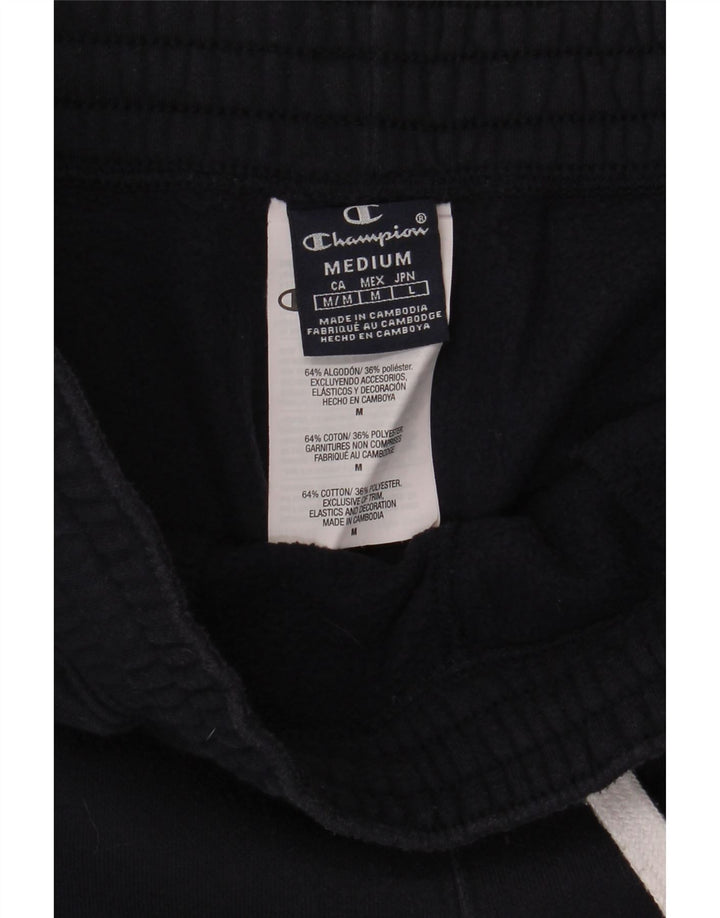CHAMPION Mens Tracksuit Trousers Joggers Medium Navy Blue Cotton