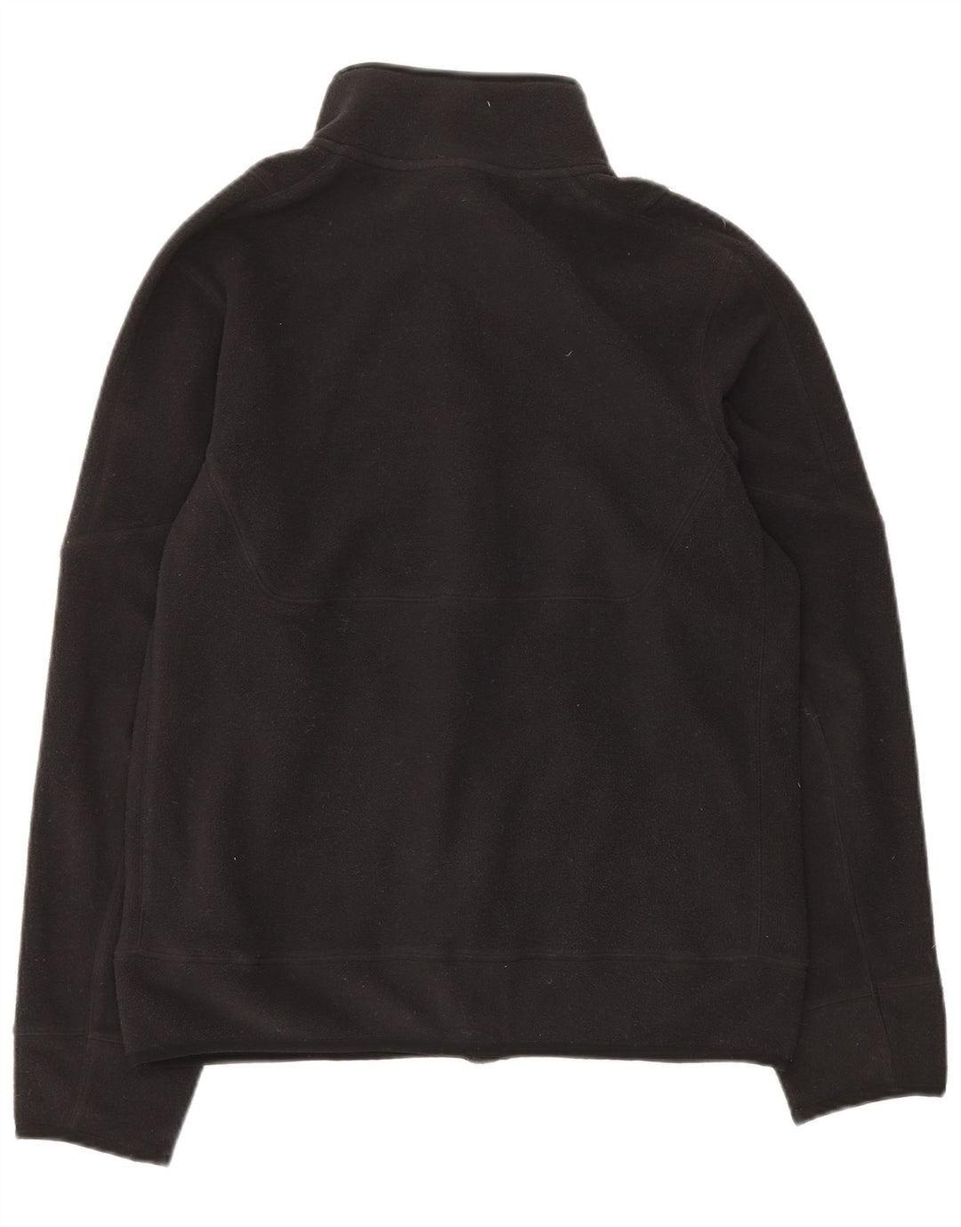 NIKE Mens Fleece Jacket UK 36 Small Black Polyester