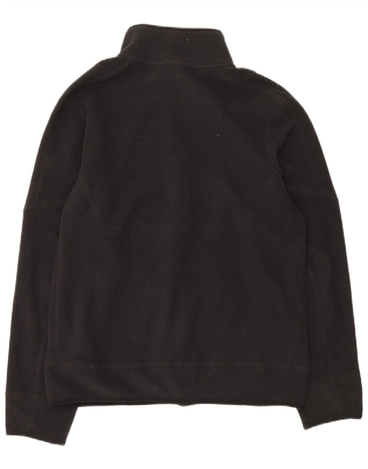 NIKE Mens Fleece Jacket UK 36 Small Black Polyester