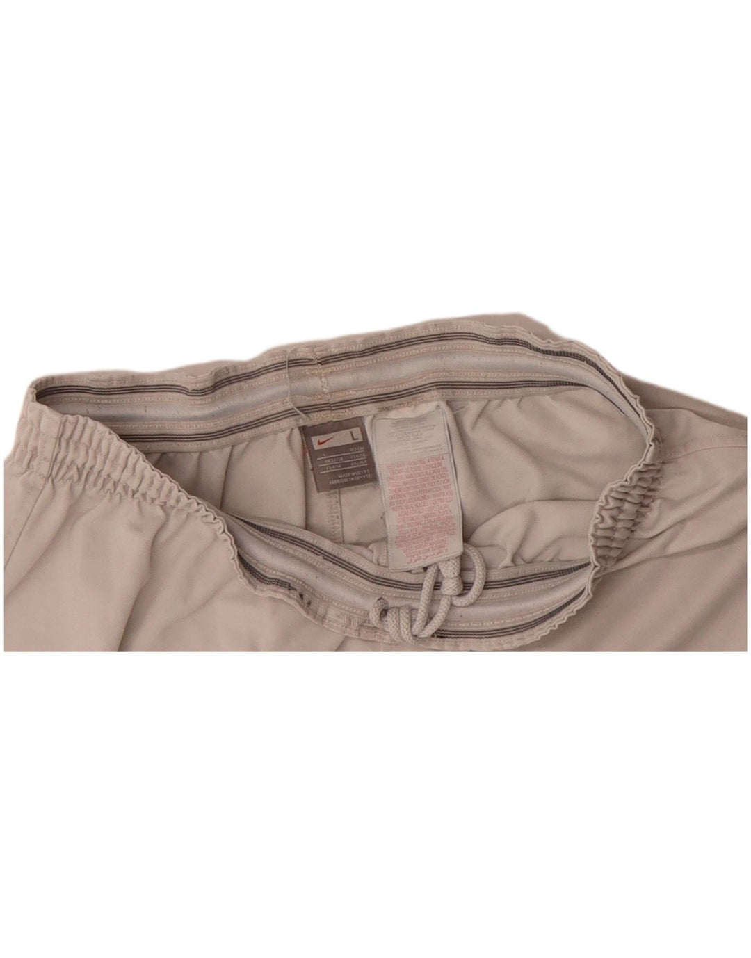 NIKE Mens Sport Shorts Large  Off White Polyester