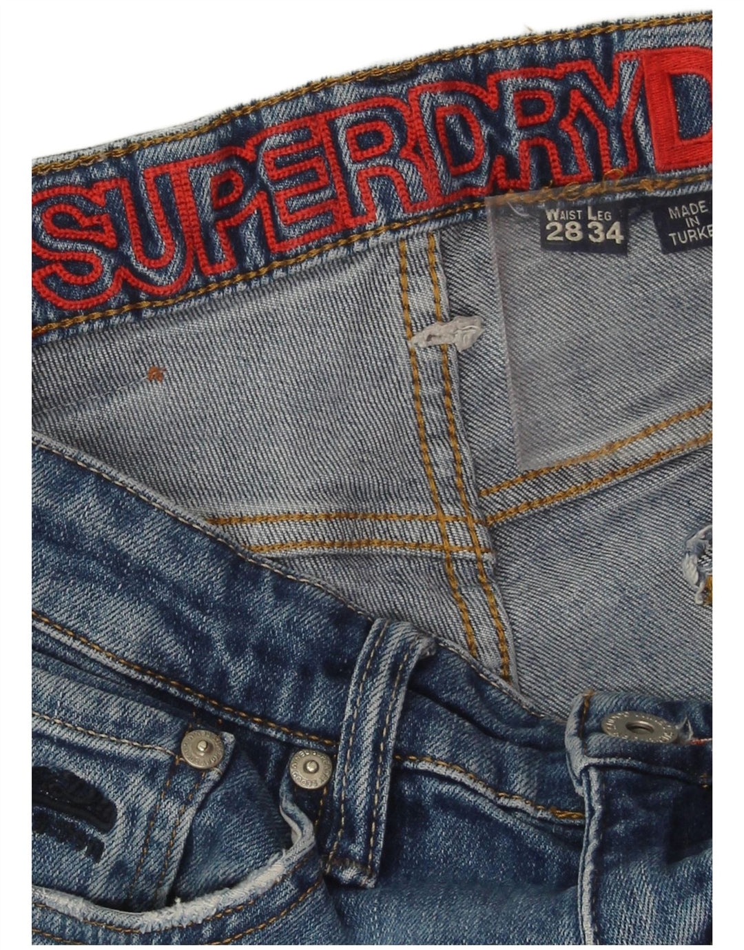 Superdry Womens Skinny Jeans W28 L30 Blue