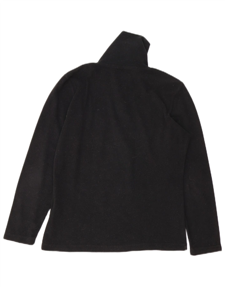 Invicta Womens Zip Neck Fleece Jumper UK 14 Large Black Polyester