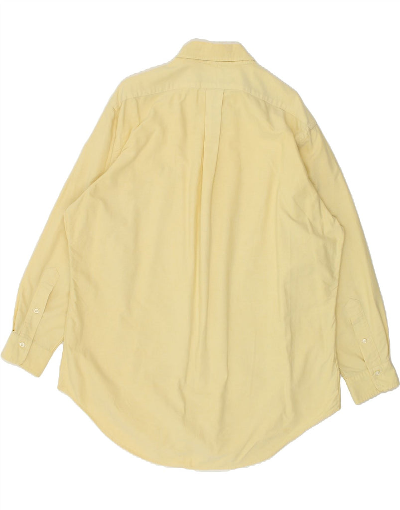 RALPH LAUREN Mens Shirt Size 16 1/2 Large Yellow Cotton | Vintage Ralph Lauren | Thrift | Second-Hand Ralph Lauren | Used Clothing | Messina Hembry 