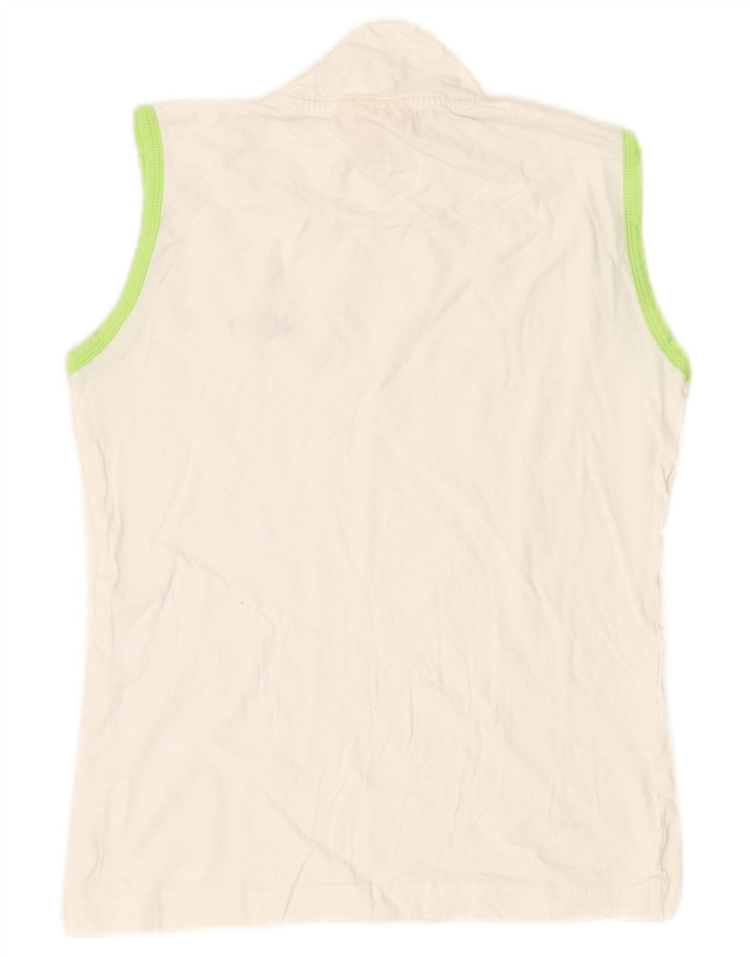 CHARRO Womens Crop Vest Top UK 18 XL White Cotton