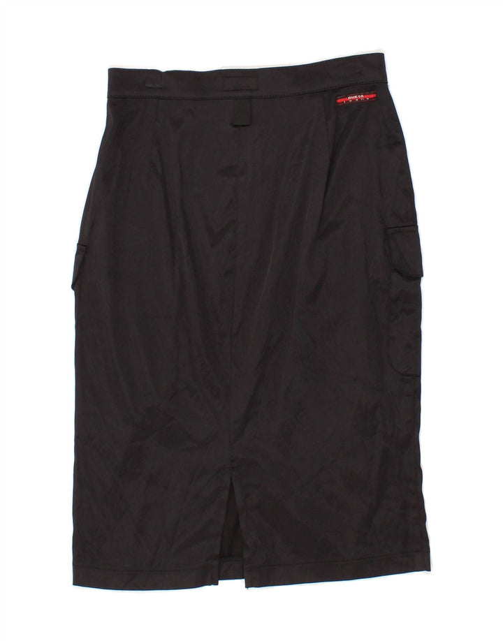GUESS Womens Cargo Skirt Small W26  Black Polyamide Vintage Guess and Second-Hand Guess from Messina Hembry 