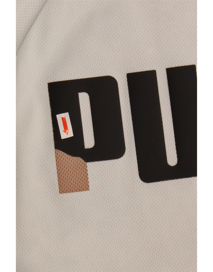 Puma Mens Graphic Tracksuit Top Jacket Large White Polyester