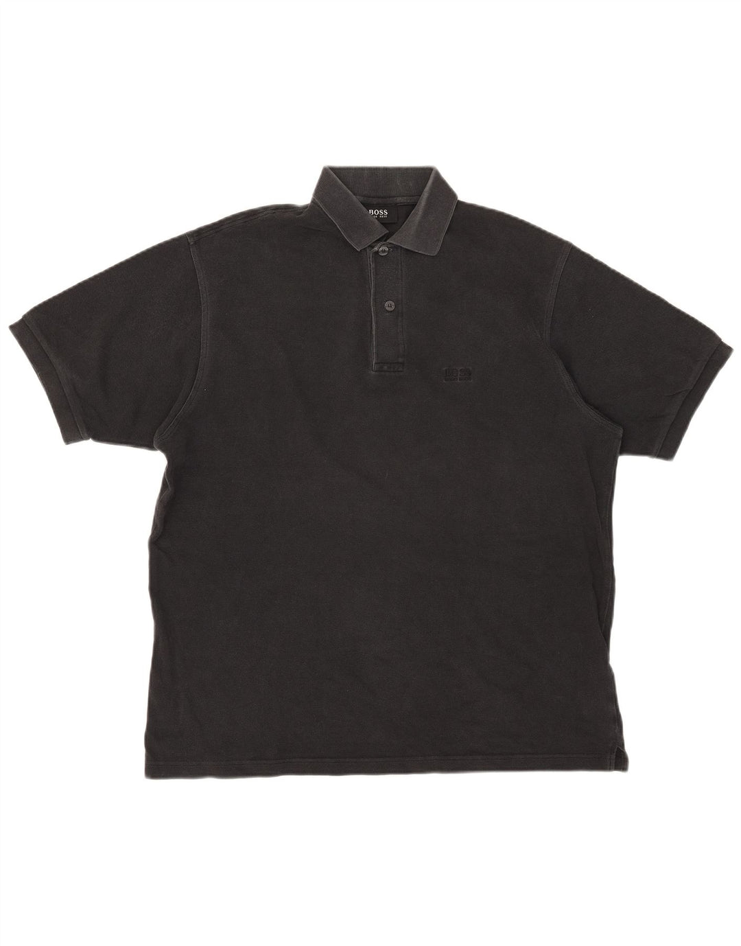 Hugo Boss Mens Polo Shirt XL Black Cotton