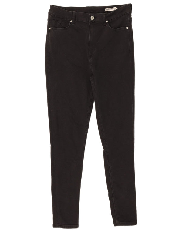 Marks & Spencer Womens The Ivy Skinny Jeans UK 14 Large W30 L27 Black