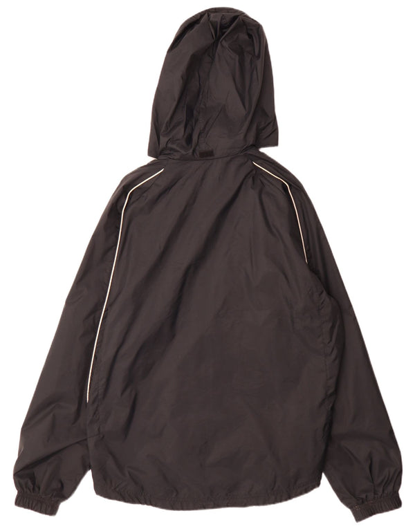 Nike Mens Hooded Rain Jacket UK 38 Medium Black Nylon Sports