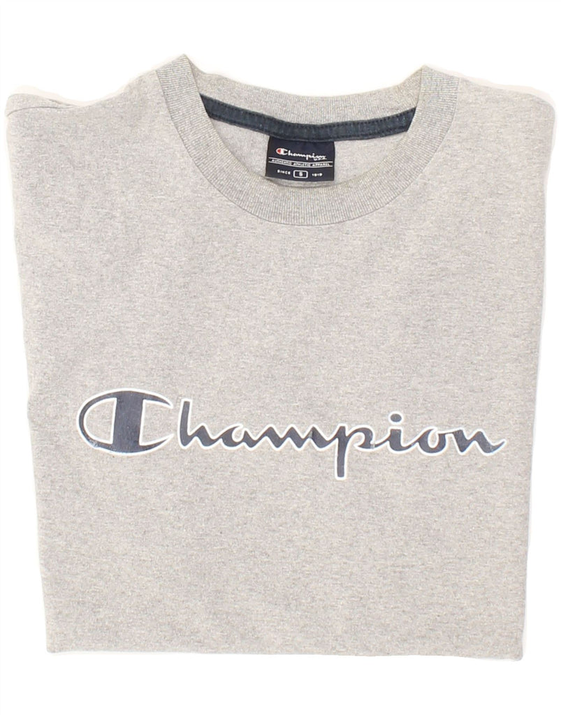 CHAMPION Mens Graphic T-Shirt Top Small Grey Cotton Vintage Champion and Second-Hand Champion from Messina Hembry 