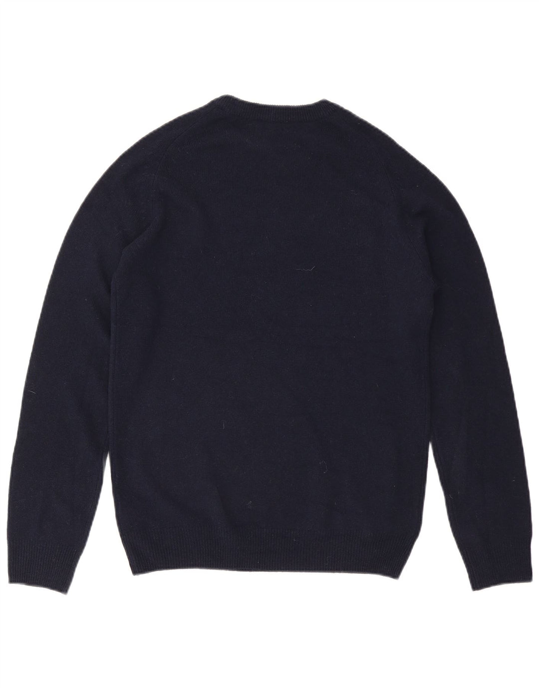 Marks & Spencer Mens Crew Neck Jumper Sweater Small Navy Blue Wool