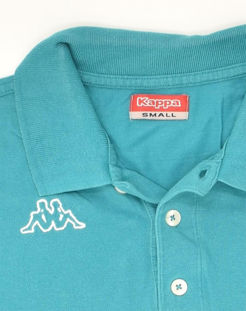 KAPPA Mens Polo Shirt Small Turquoise Cotton | Vintage Kappa | Thrift | Second-Hand Kappa | Used Clothing | Messina Hembry 