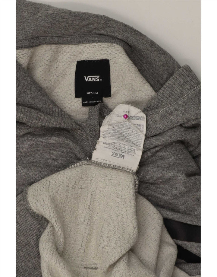Vans Mens Graphic Hoodie Jumper Medium Grey Cotton