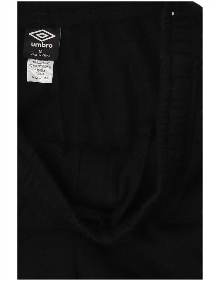 Umbro Mens Tracksuit Trousers Joggers Medium Black Cotton