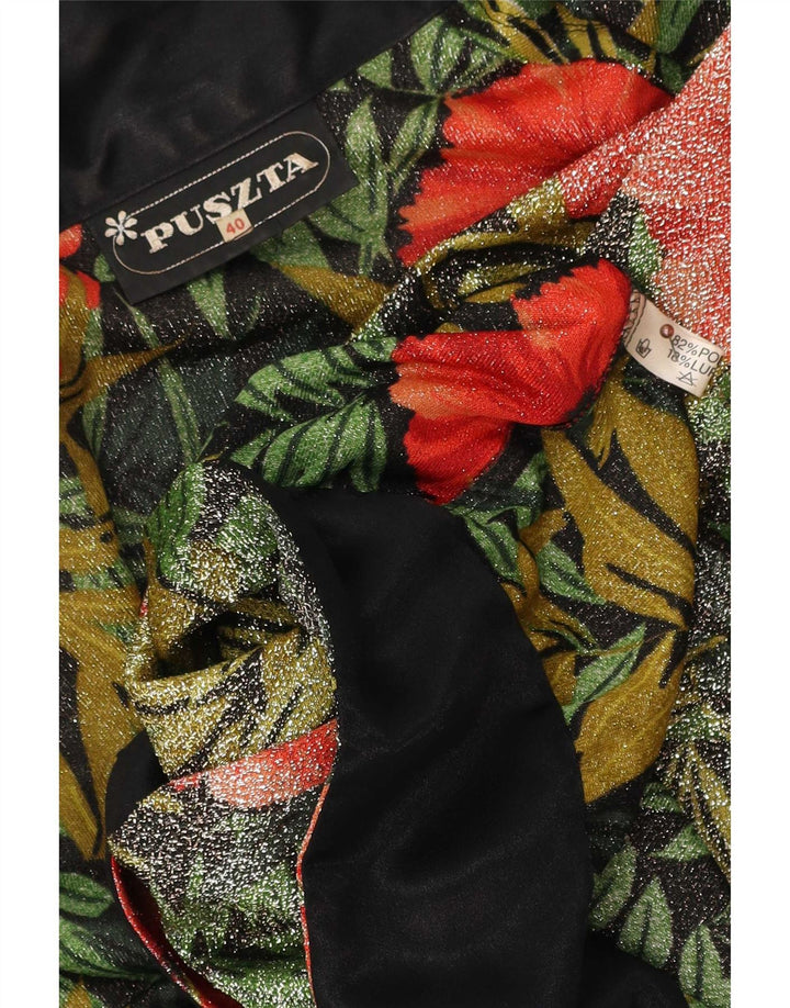 Puszta Womens 3/4 Sleeve Cardigan Top EU 40 Medium Multicoloured Floral