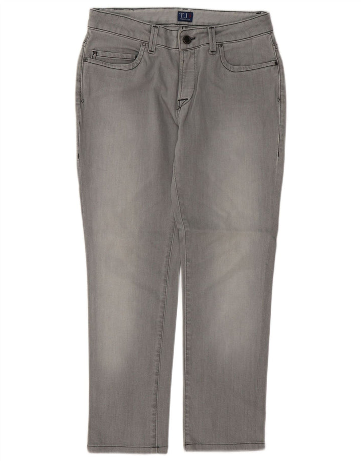 Trussardi Womens Slim Jeans W27 L27 Grey Cotton