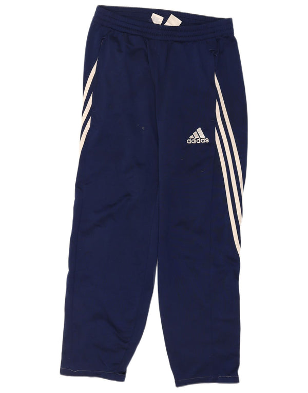 Adidas Mens Tracksuit Trousers Small Navy Blue Polyester