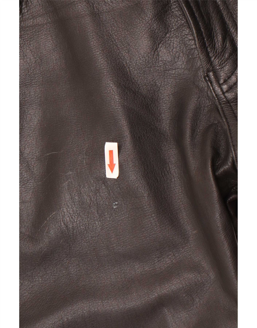 Vintage Mens Straight Leather Trousers W34 L30 Black