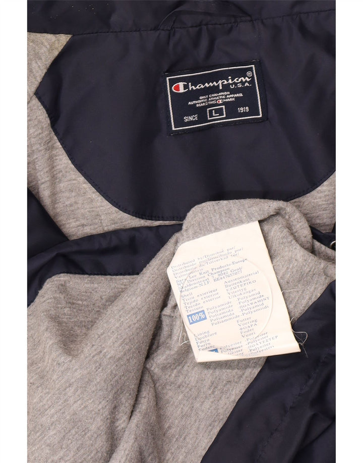 Champion Mens Rain Jacket UK 40 Large Navy Blue Polyamide