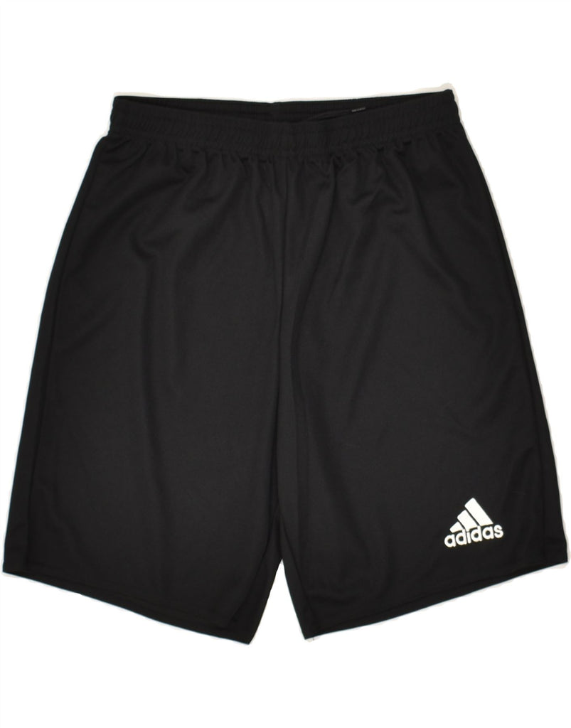 ADIDAS Boys Climalite Sport Shorts 13-14 Years Black Polyester | Vintage Adidas | Thrift | Second-Hand Adidas | Used Clothing | Messina Hembry 