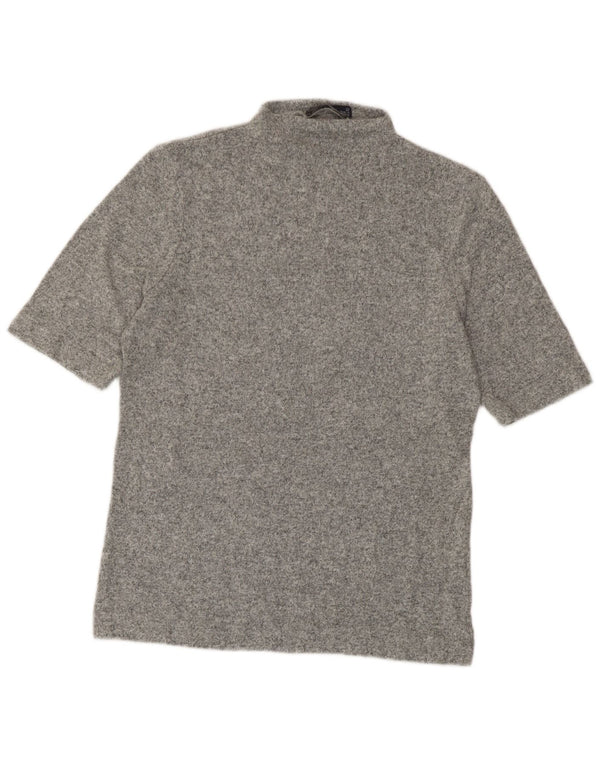 Marks & Spencer Womens T-Shirt Top UK 12 Medium Grey Flecked