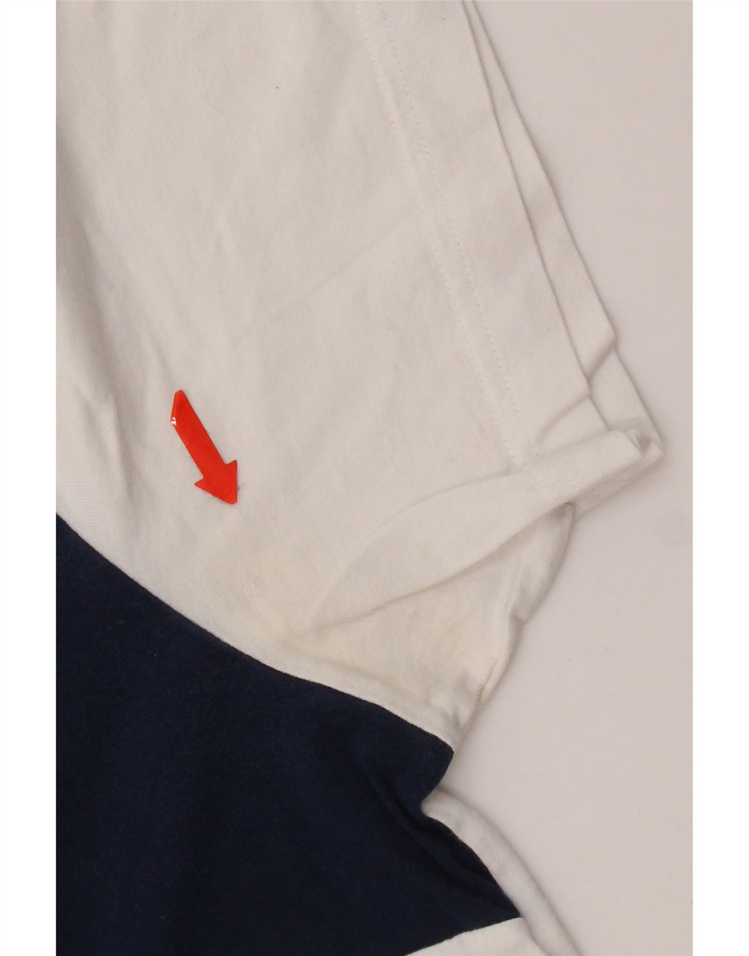 Adidas Mens T-Shirt Top Small White Colourblock Cotton