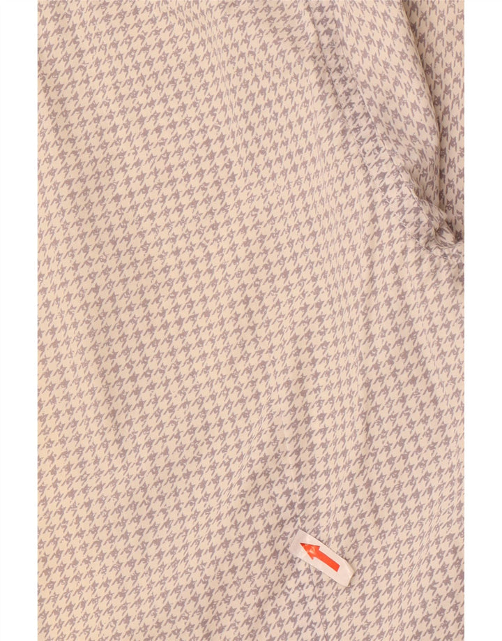 Hugo Boss Mens Slim Fit Shirt Small White Houndstooth