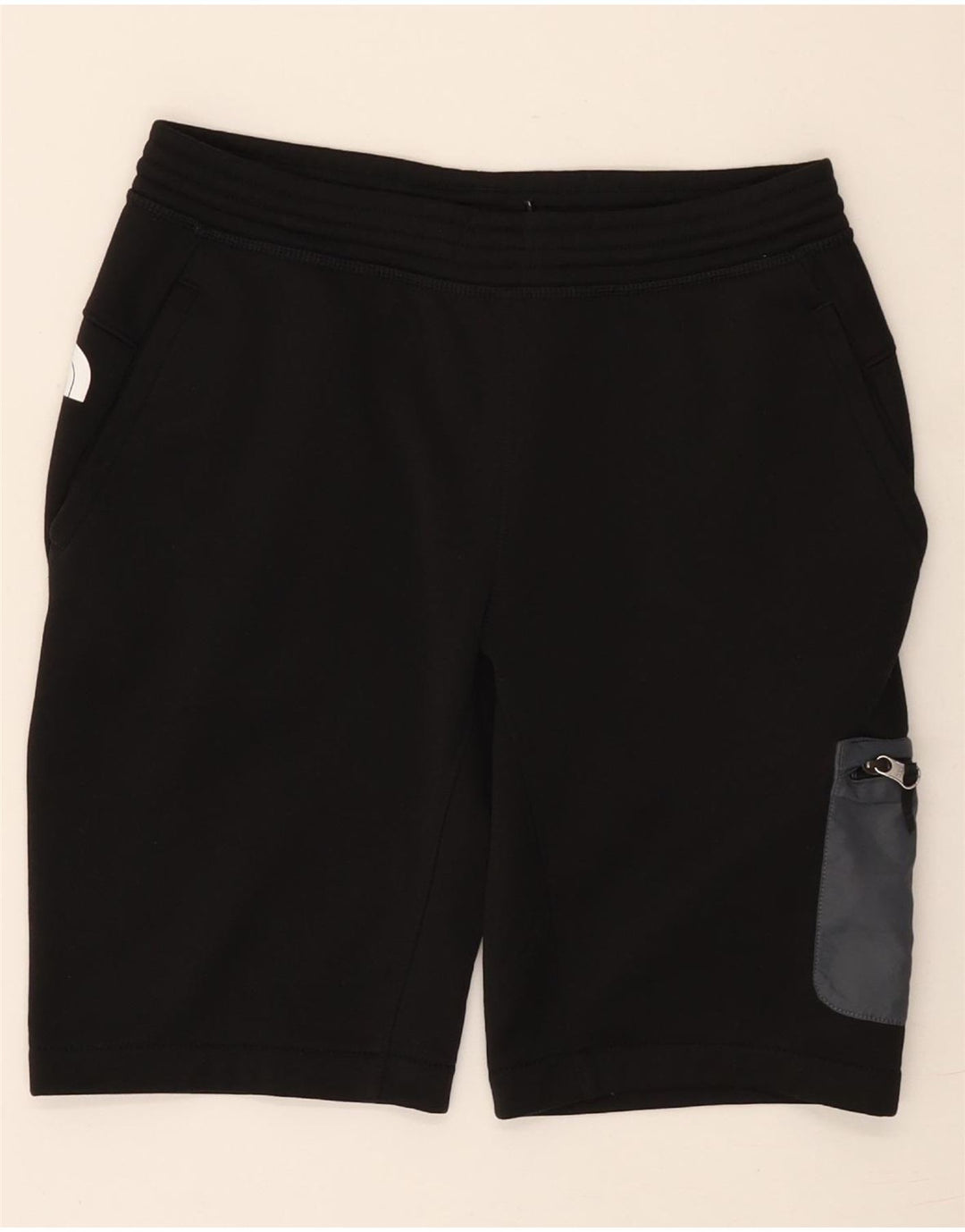 The North Face Boys Cargo Sport Shorts 11-12 Years Large Black Polyester