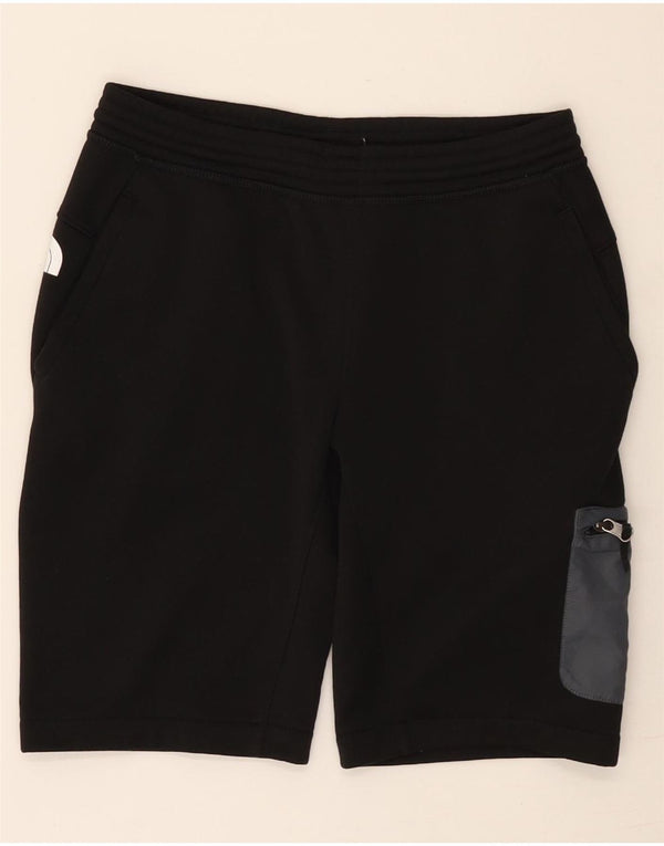 The North Face Boys Cargo Sport Shorts 11-12 Years Large Black Polyester