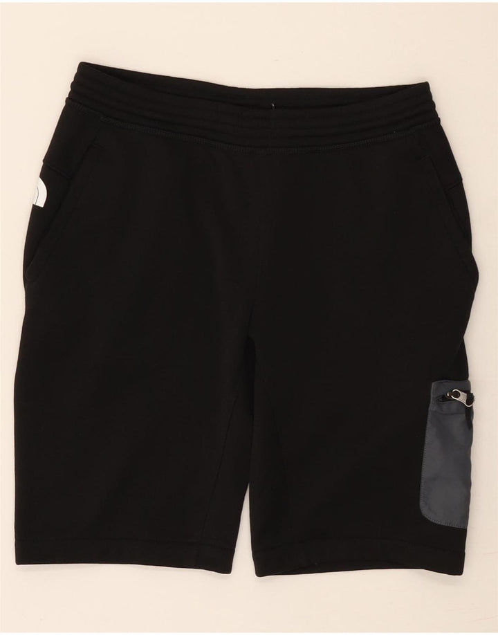 The North Face Boys Cargo Sport Shorts 11-12 Years Large Black Polyester