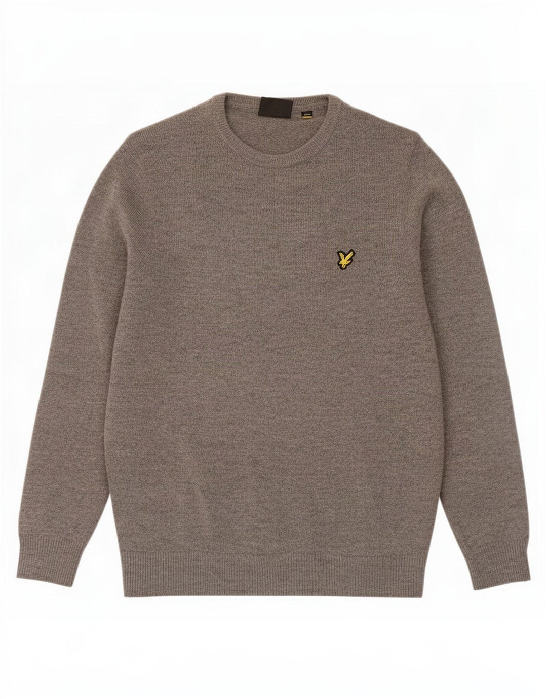 Lyle & Scott Mens Crew Neck Jumper Sweater Medium Grey Flecked Lambswool