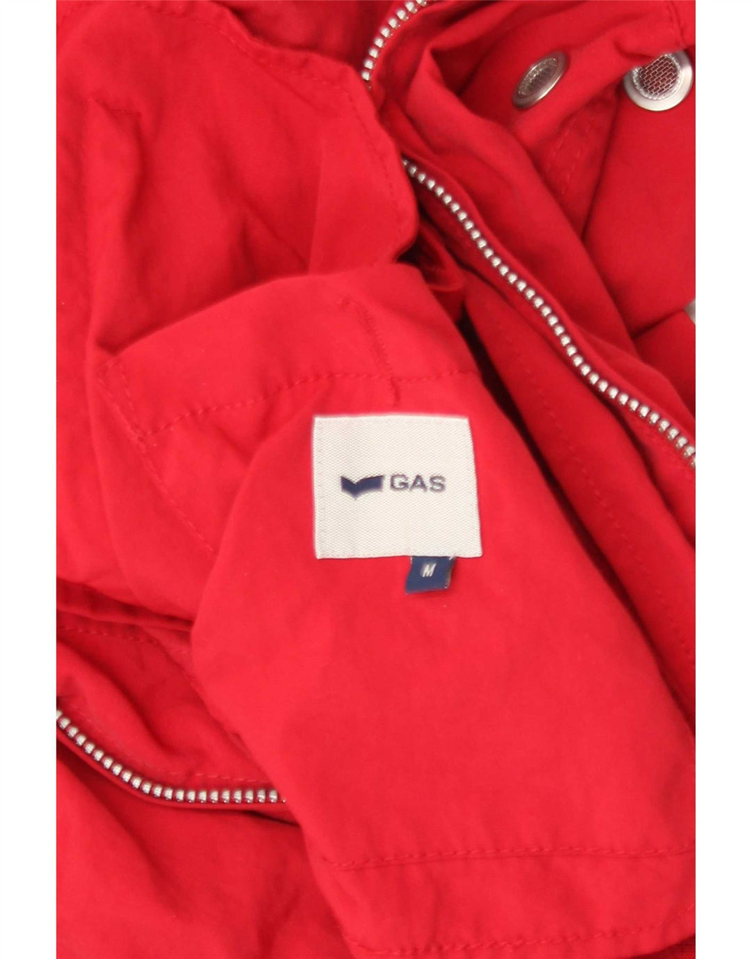 Gas Womens Bomber Jacket UK 14 Medium Red Polyamide
